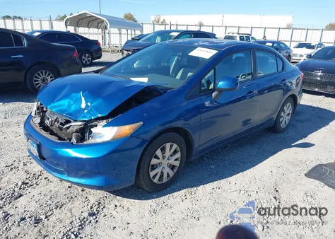 2012 Honda Civic Lx from USA, damaged, VIN 2HGFB2F51CH581528